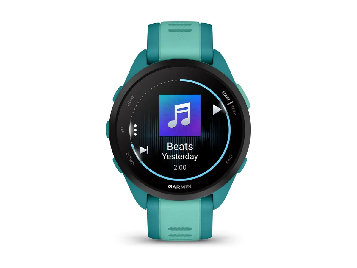 Garmin Forerunner 165 Music - Turquoise - Sportuhr mit Band - Silikon - aquamarin - Handgelenkgröße: 126-203 mm - Anzeige 3 cm (1.2") 010-02863-32