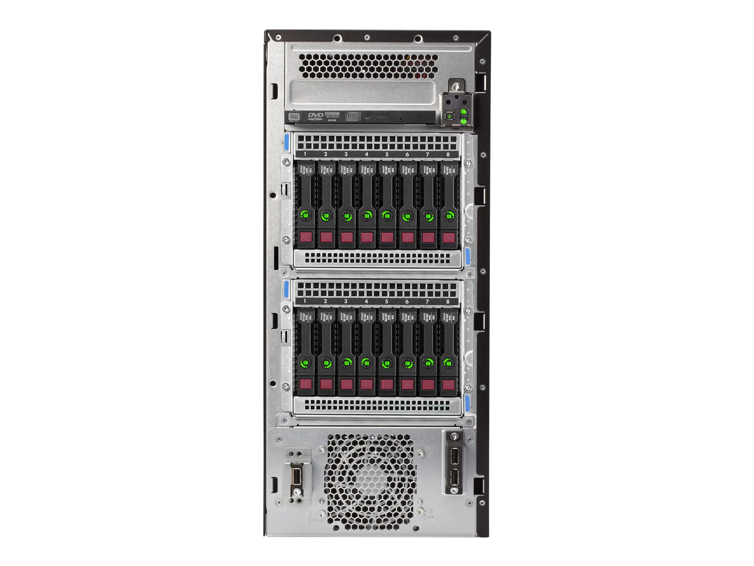 HPE ProLiant ML110 Gen10 - Server - Tower - 4.5U - 1-Weg - 1 x Xeon Silver 4208 / 2.1 GHz - RAM 16 GB - SATA - Hot-Swap 8.9 cm (3.5") Schacht/Schächte - keine HDD - 1GbE - Monitor: keiner