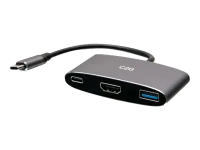 C2G USB C Docking Station with 4K HDMI, USB, and USB C - Power Delivery up to 100W - Dockingstation - USB-C / Thunderbolt 3 - HDMI