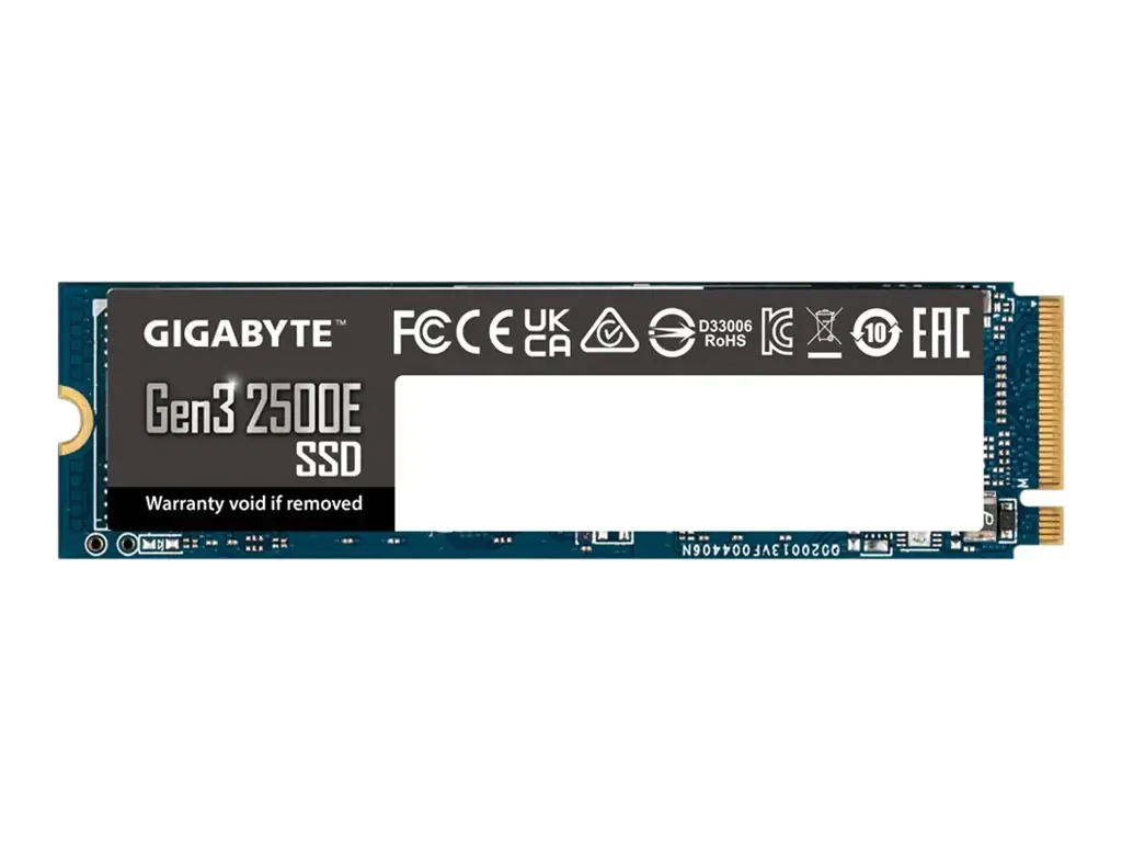 Gigabyte Gen3 2500E - SSD - 500 GB - intern - M.2 2280 - PCIe 3.0 x4 (NVMe) G325E500G