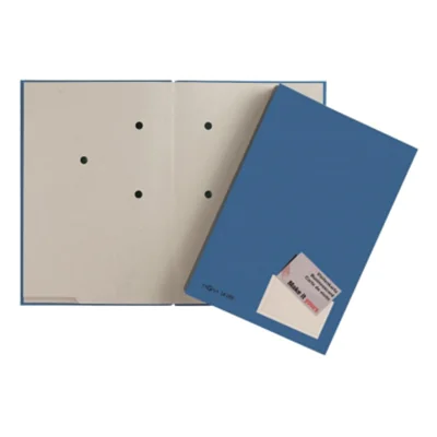 Pagna 24205-02, Präsentationsmappe, A4, Karton, Papier, Blau, Satin, Porträt