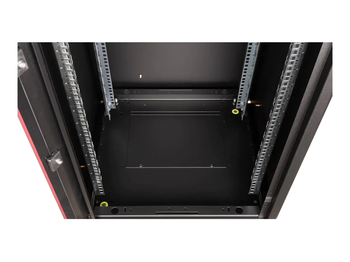ROTRONIC-SECOMP Roline Basic - Schrank Netzwerkschrank - Glas Tür - Jet Black, RAL 9005 -