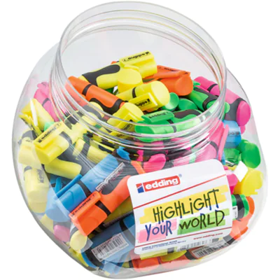 edding Textmarker 7 mini highlighter 1-3mm farbig sortiert Keilspitze 100 St./Pack. edding Textmarker 7 mini highlighter 1-3mm farbig sortiert Keilspitze 100 St./Pack.