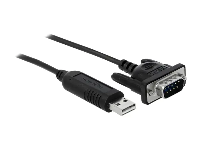 Delock - Kabel seriell - USB (M) zu DB-9 (M) - 1.8 m - Schwarz