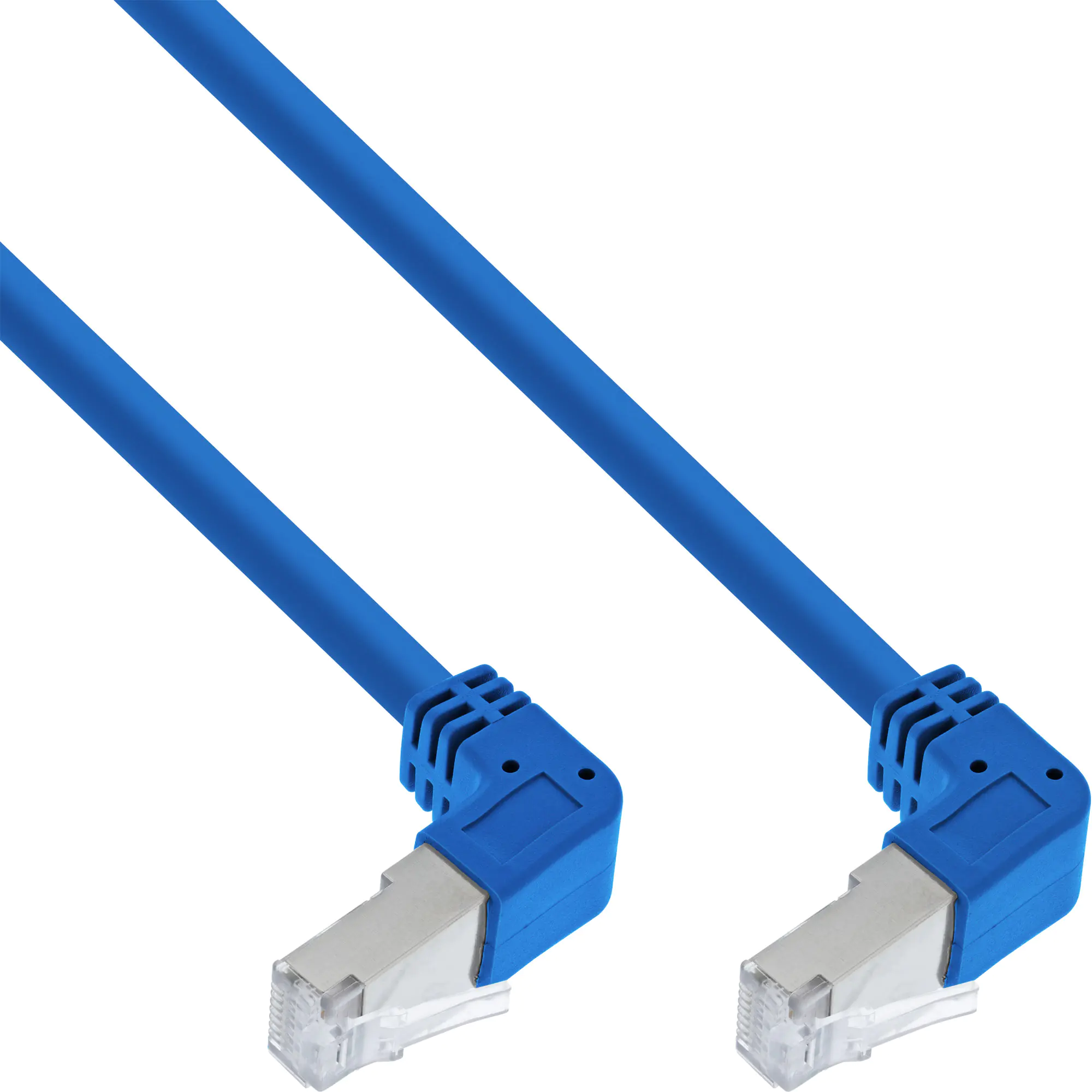 InLine - Patch-Kabel - RJ-45 (M) nach unten gewinkelt zu RJ-45 (M) nach unten gewinkelt - 1.5 m - 6 mm - SFTP, PiMF - CAT 6 - geformt - Blau InLine - Patch-Kabel - RJ-45 (M) nach unten gewinkelt zu RJ-45 (M) nach unten gewinkelt - 1.5 m - 6 mm - SFTP, PiMF - CAT 6 - geformt - Blau