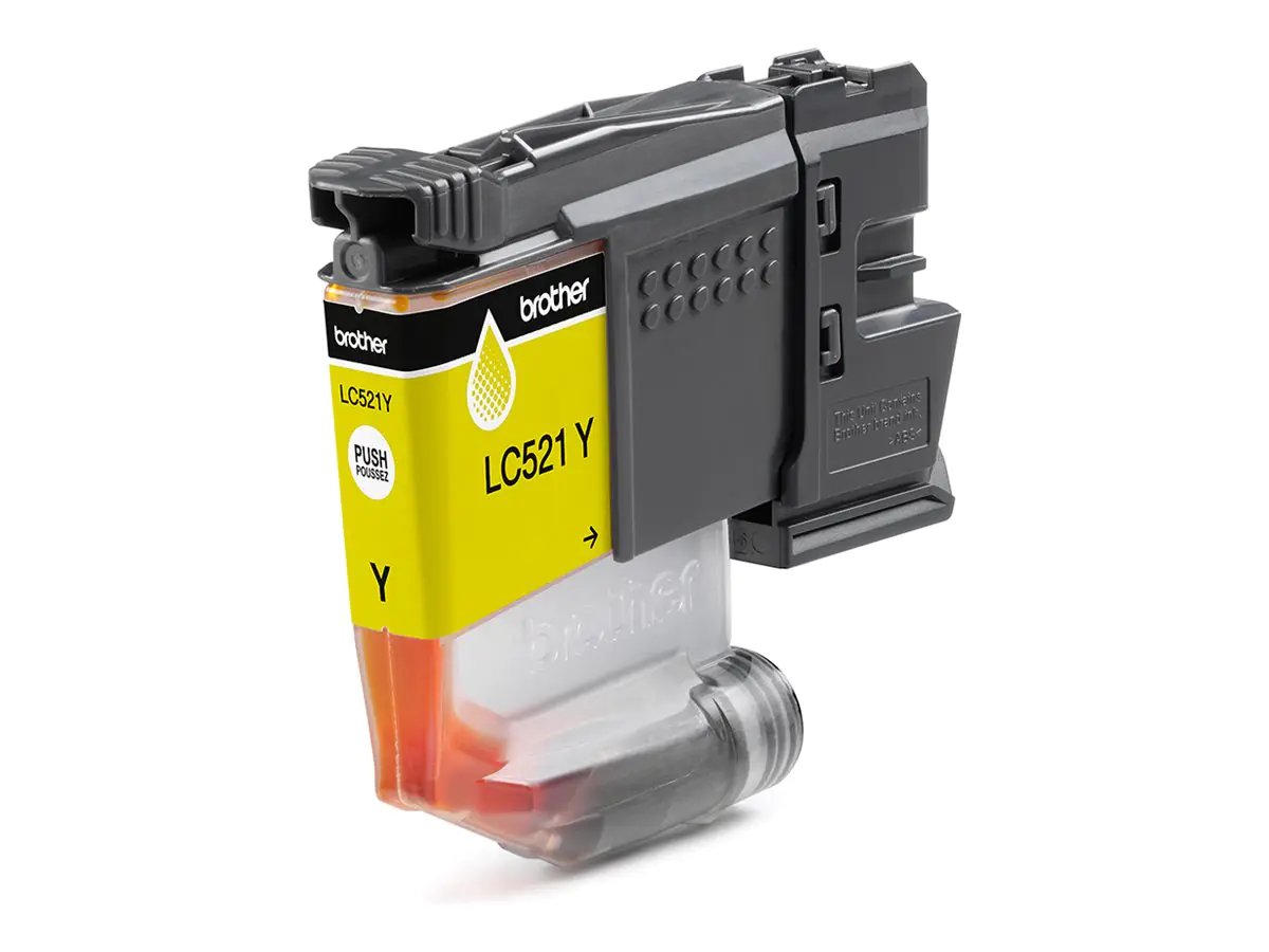 Brother LC521Y - Gelb - original - Kissen-Pack - Tintenpatrone - für Brother DCP-J1260W, DCP-J1310DW
