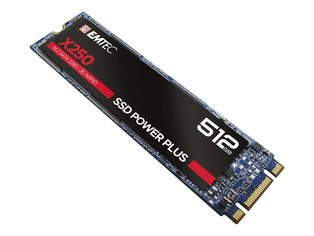EMTEC SSD Power Plus X250 - SSD - 512 GB - intern - M.2 2280 - SATA 6Gb/s