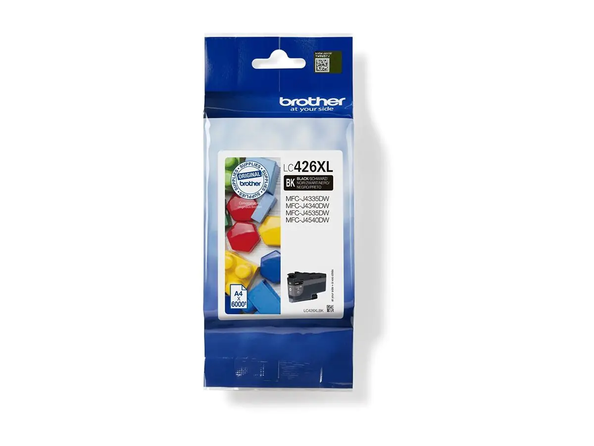 Brother LC426XLBK - Hohe Ergiebigkeit - Schwarz - original - Tintenpatrone - für Brother MFC-J4335, MFC-J4340, MFC-J4535, MFC-J4540