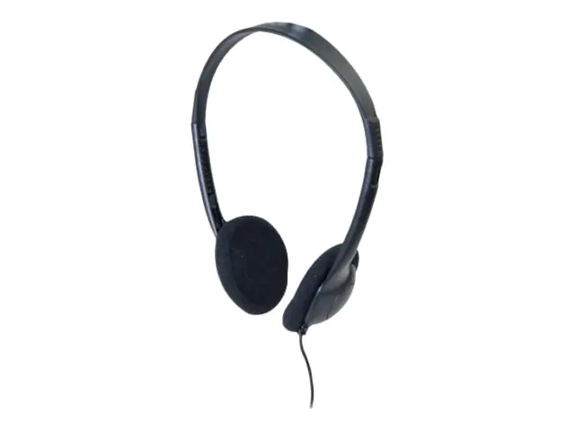 Exertis Connect - Headset - On-Ear - kabelgebunden - 3,5 mm Stecker - Schwarz