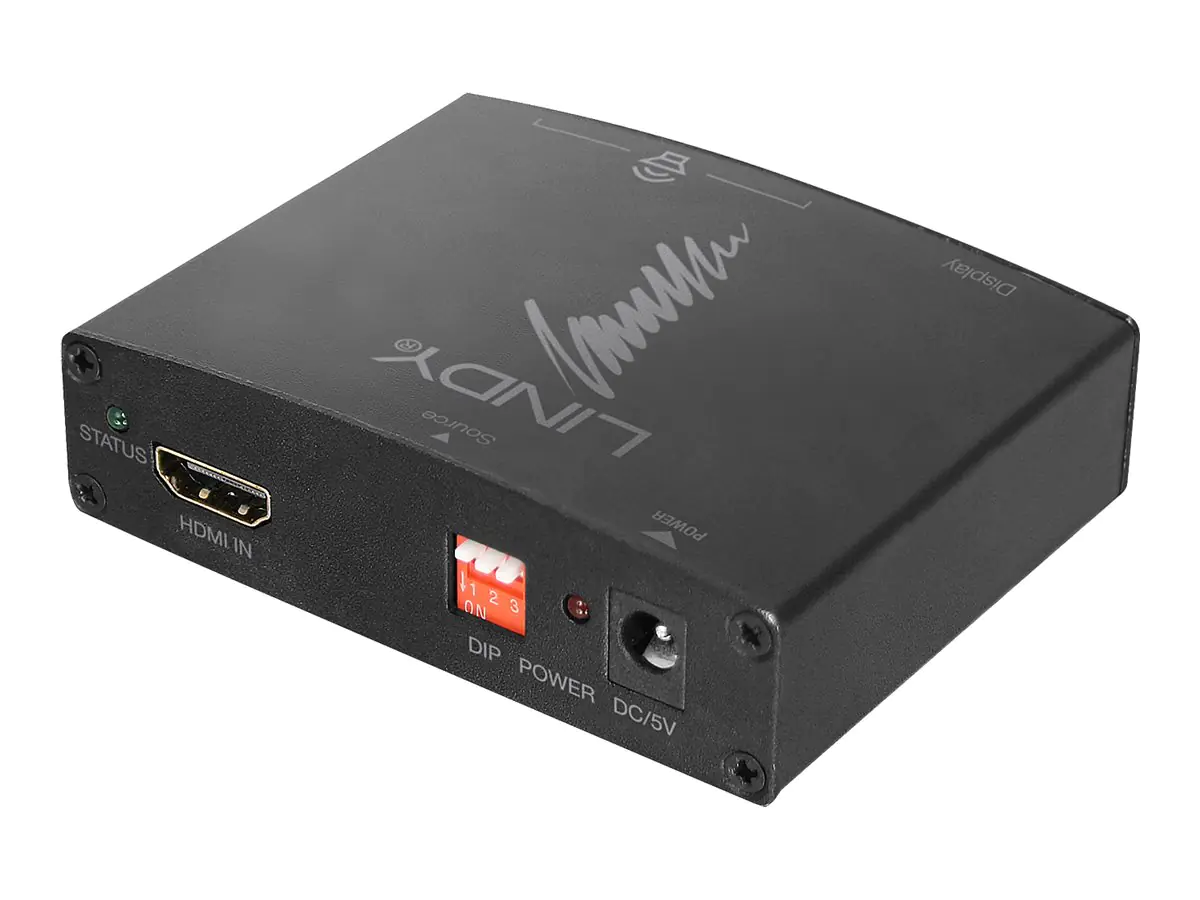 Lindy HDMI 4K Audio Extractor with bypass - HDMI-Audiosignal-Extractor