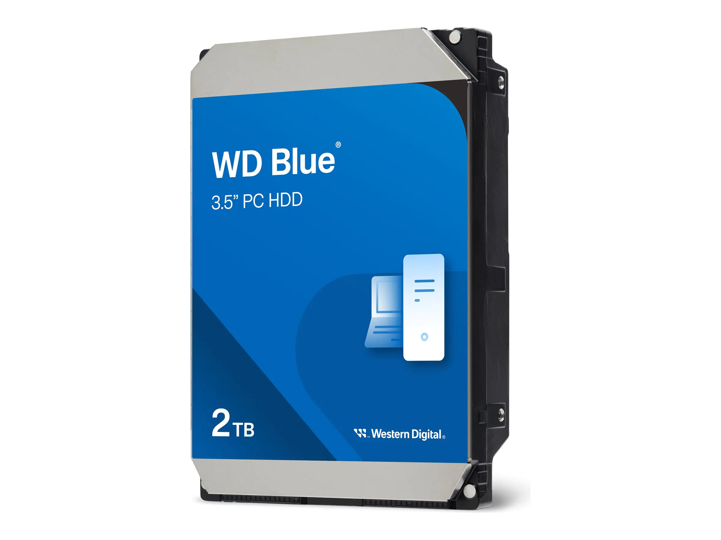 WD Blue WD20EZAZ - Festplatte - 2 TB - intern - 3.5" (8.9 cm) - SATA 6Gb/s - 5400 rpm - Puffer: 256 MB