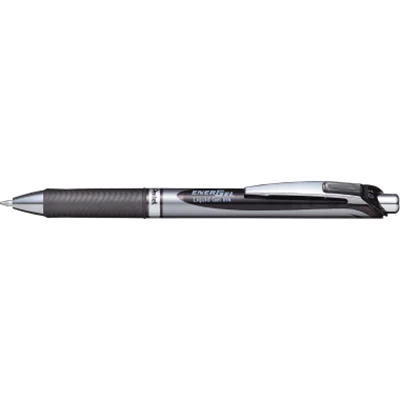 Pentel BL80-AX, Anklippbarer versenkbarer Stift, Schwarz, Schwarz, 1 mm, Medium, Beidhändig