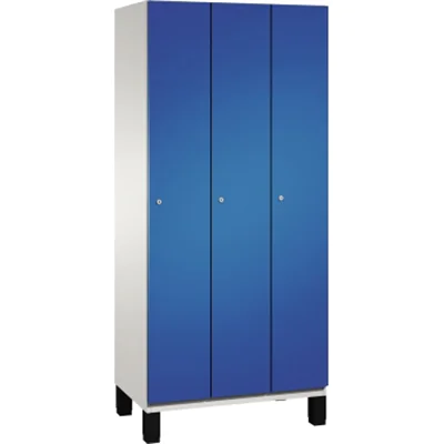 C+P Umkleidespind 4510030S10043 Füße 3Abteile B900mm lgr/ebl
