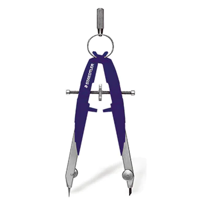 STAEDTLER Zirkel Mars Comfort 556 00 Metall silber/blau STAEDTLER Zirkel Mars Comfort 556 00 Metall silber/blau