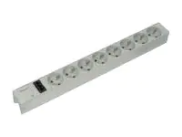 SCHROFF Steckdosenleiste (Rack - einbaufähig) - Eingabe, Eingang GST18 - Ausgangsanschlüsse: 8 (French / UTE) 60110347