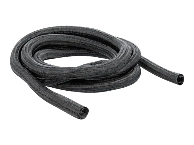 Delock Braided Sleeving self-closing - Geflechtschlauch - 2 m - Schwarz