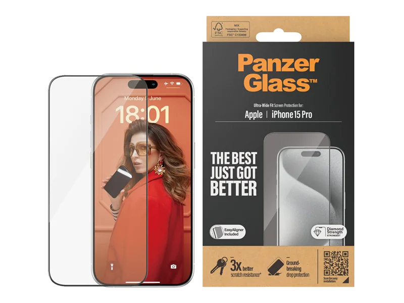 PanzerGlass Bildschirmschutz für Handy - ultrabreite 2810