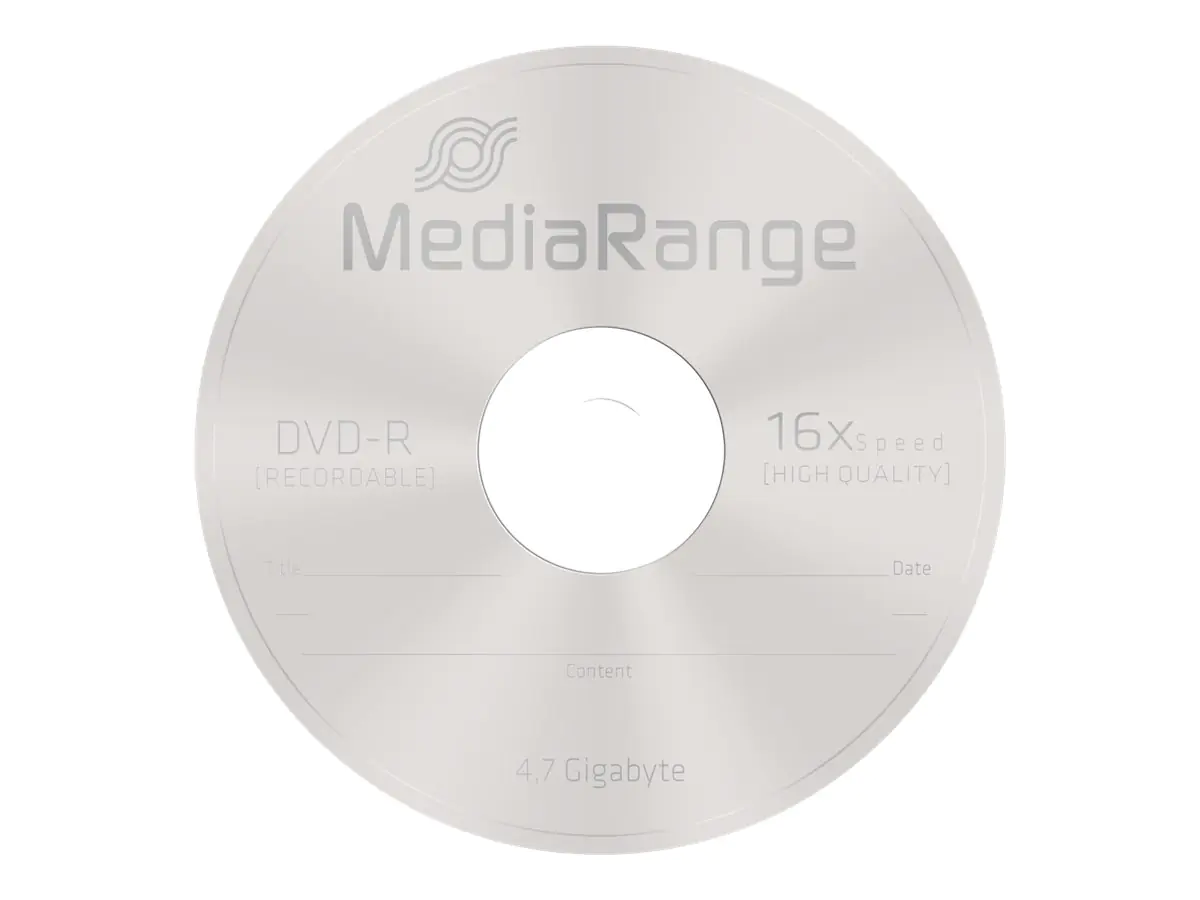 MediaRange - 25 x DVD-R - 4.7 GB (120 Min.) 16x - Spindel