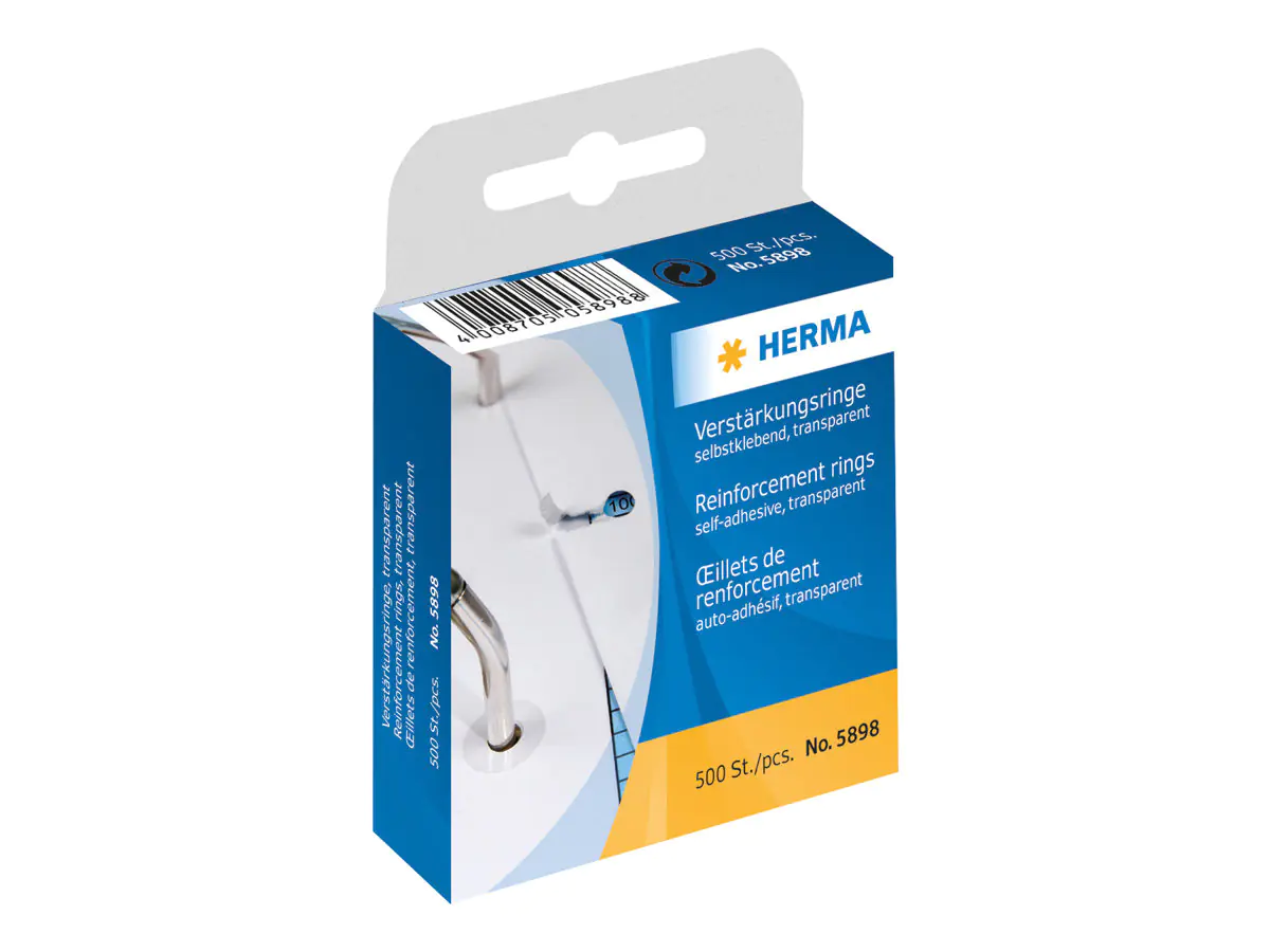 Herma Lochverstärkungsring 12mm transparent 500 St./Pack