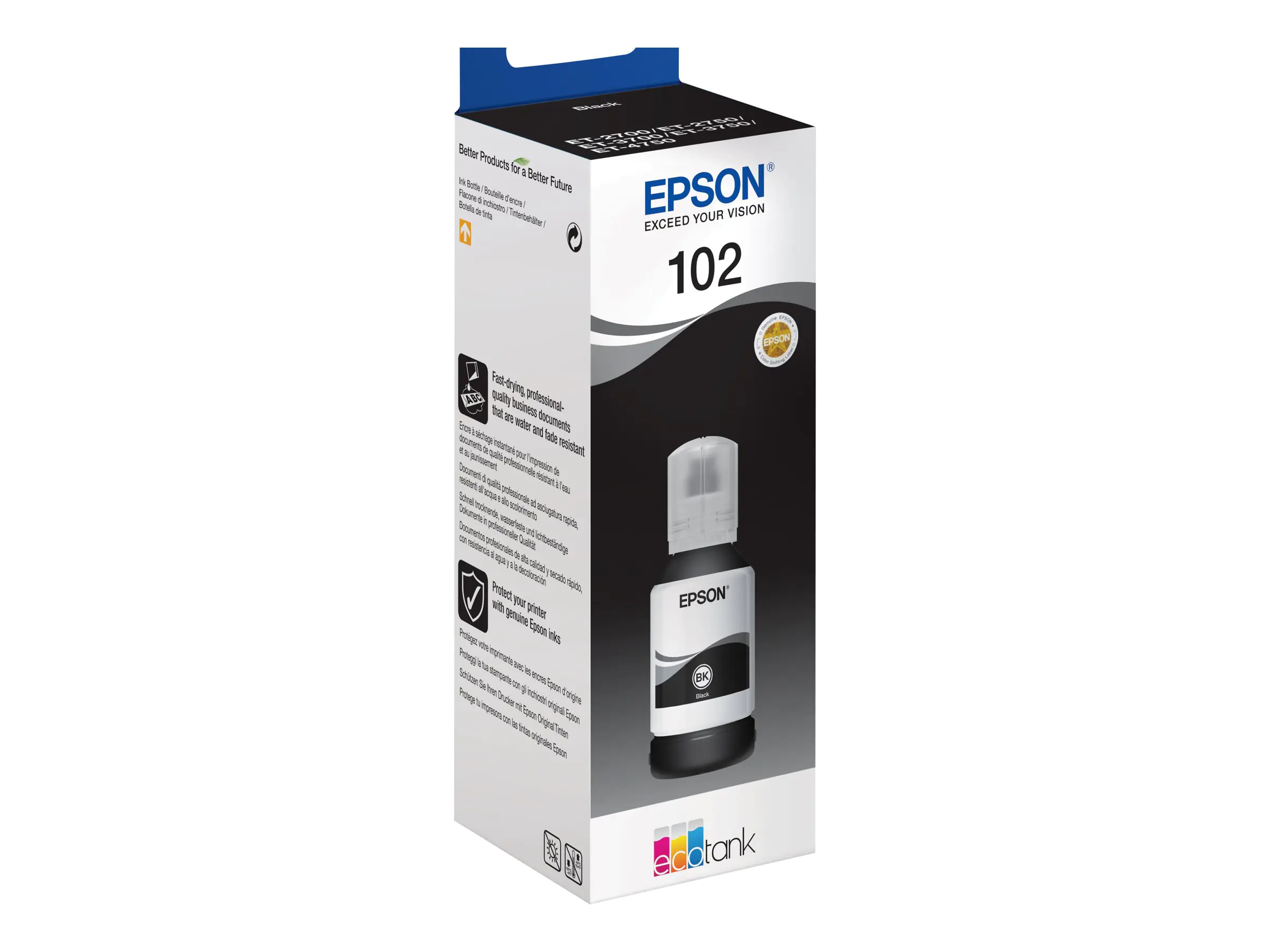 Epson 102 - 127 ml - Schwarz - original - Tintenbehälter C13T03R140