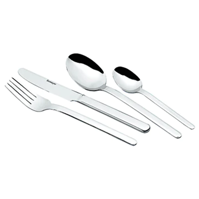 Esmeyer® Besteckgarnitur BETTINA Mehrweg 6 x Messer, Löffel, Gabeln, Kaffeelöffel, Kuchengabeln Edelstahl 18/10, poliert silber