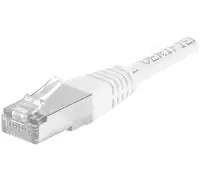 Dexlan - Patch-Kabel - RJ-45 (M) zu RJ-45 (M) - 3 m - FTP - CAT 6a - geformt - weiß