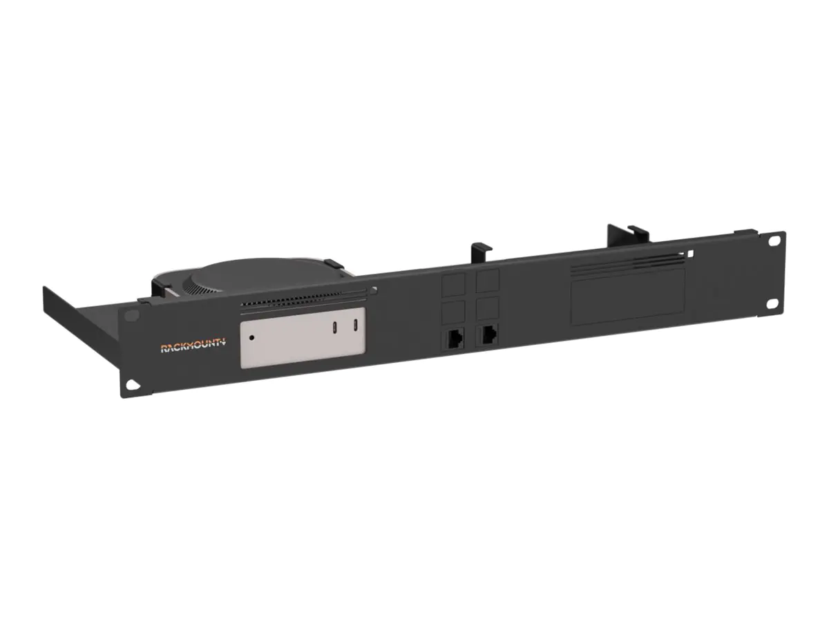 Rackmount.IT RM-AP-T2 - Rackmontagesatz - Signalschwarz - 1U - 48.3 cm (19")