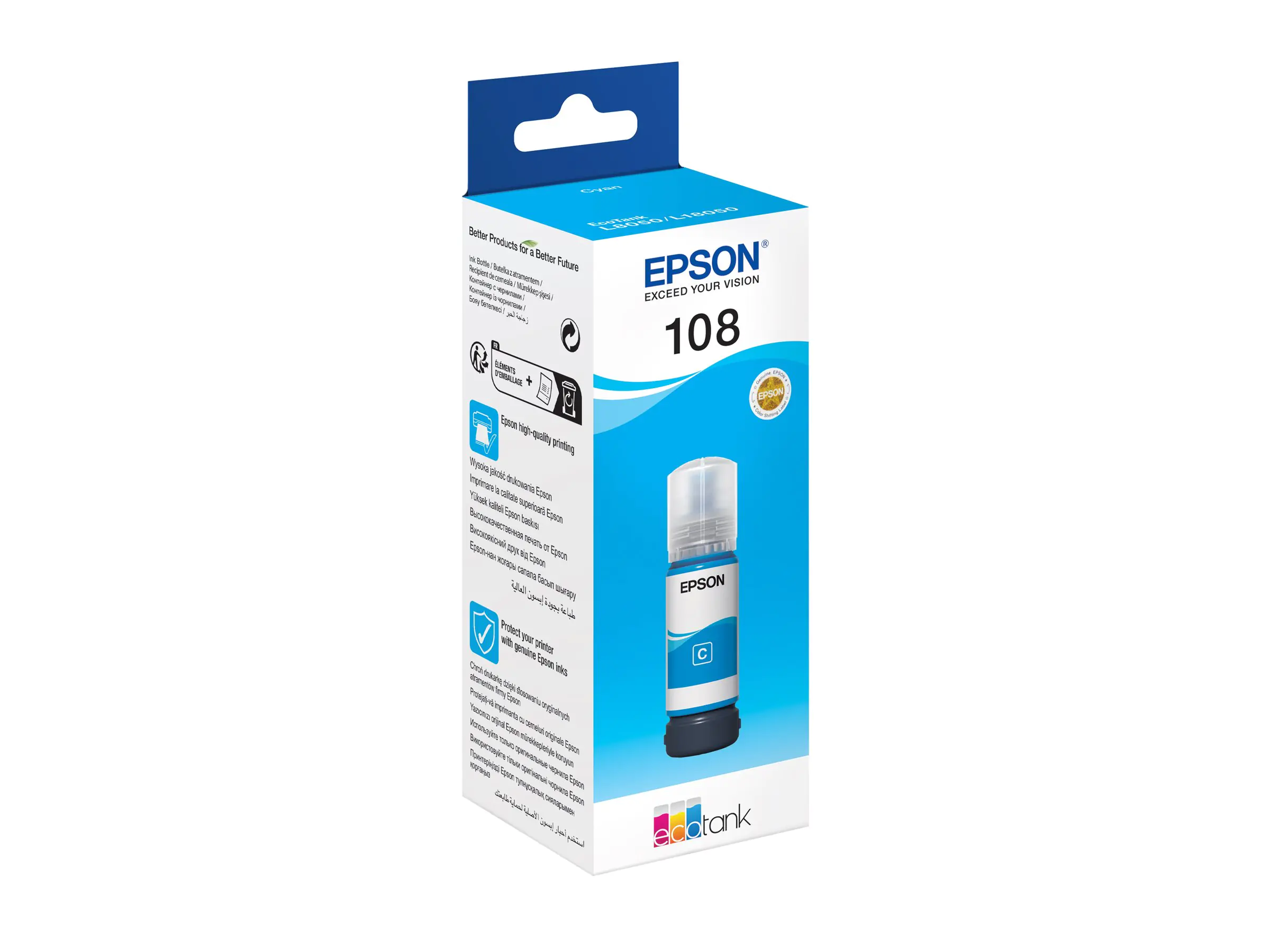 Epson EcoTank 108 - 70 ml - Cyan - original C13T09C24A
