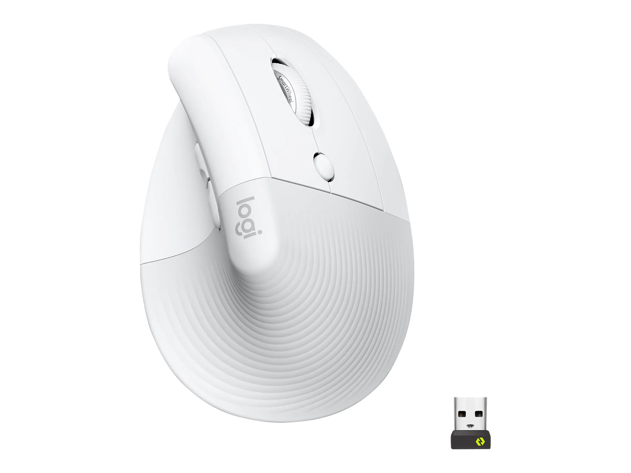 Logitech Lift Vertical Ergonomic Mouse - Vertikale Maus - ergonomisch - optisch - 6 Tasten - kabellos - Bluetooth, 2.4 GHz - Logitech Logi Bolt USB-Receiver - Off-White Logitech Lift Vertical Ergonomic Mouse - Vertikale Maus - ergonomisch - optisch - 6 Tasten - kabellos - Bluetooth, 2.4 GHz - Logitech Logi Bolt USB-Receiver - Off-White