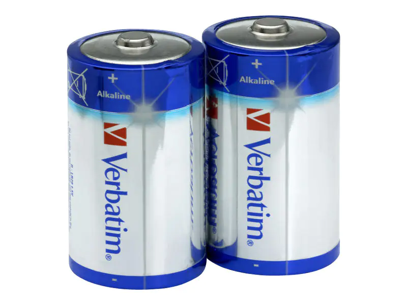 Verbatim Batterie 2 x D Alkalisch 49923