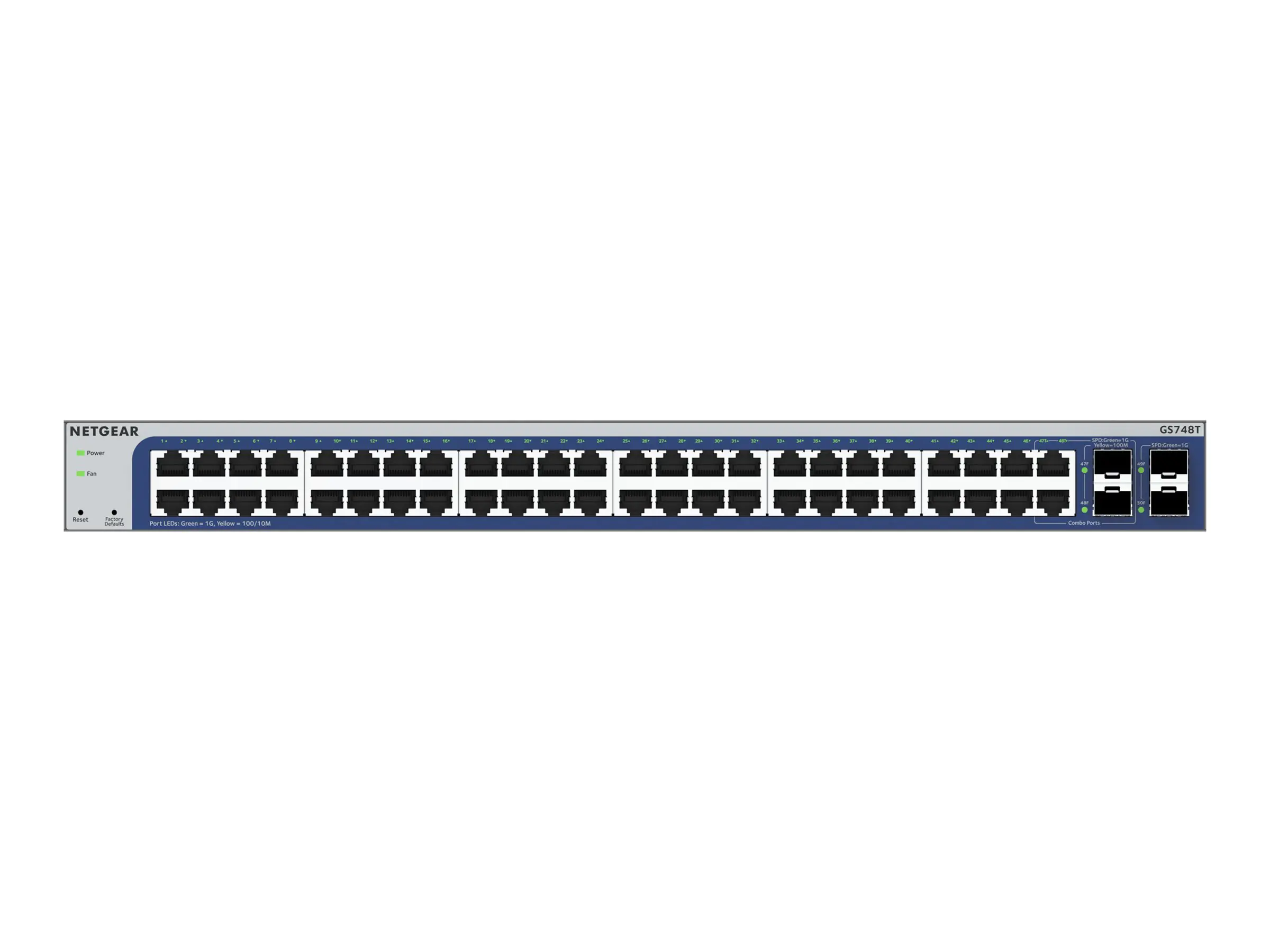 Netgear GS748T - V6 - Switch - L3 Lite - Smart GS748T-600EUS