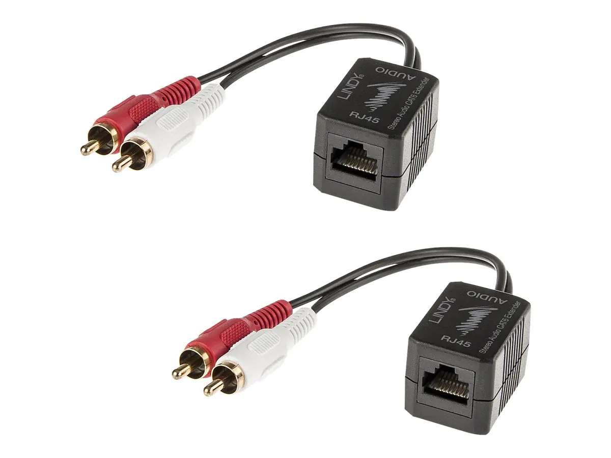 Lindy Stereo Audio Extender Cat.5/6 (Transmitter and Receiver units) - Audio-Verlängerungskabel - bis zu 100 m