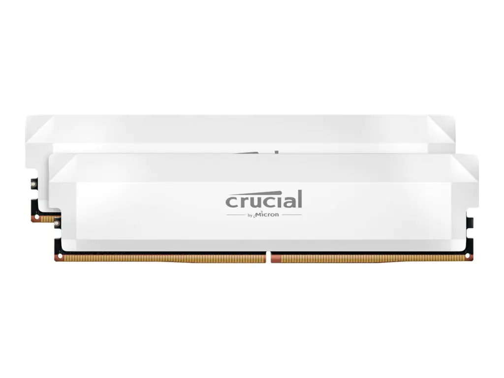 Crucial Pro - Overclocking Edition - DDR5 - Kit - 32 GB: 2 x 16 GB - SO DIMM 262-PIN - 6000 MHz / PC5-48000 - CL36 - 1.35 V - ungepuffert - on-die ECC - weiß