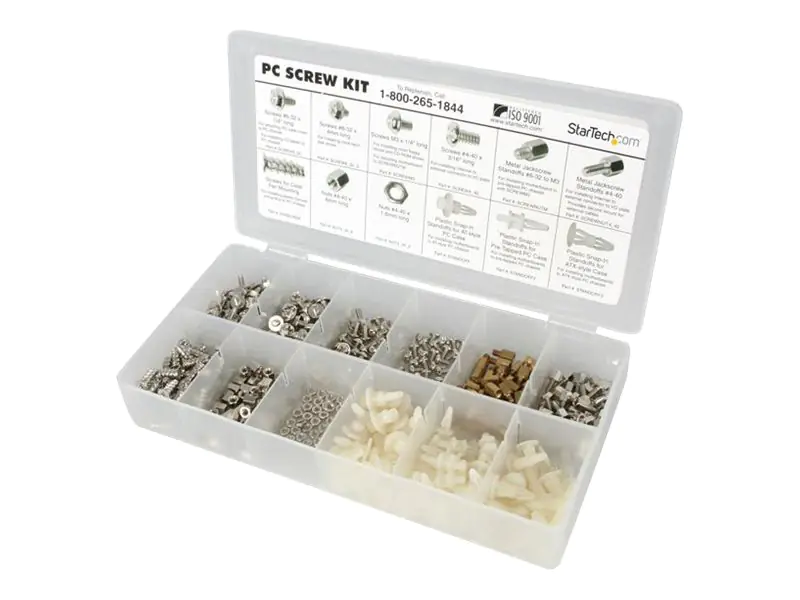 StarTech.com Gemischtes Deluxe PC-Schraubenset PCSCREWKIT