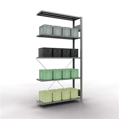 SCHULTE Regal MULTIplus150 12735 Anbau 2.000x1.000x300mm 5Böden vz SCHULTE Regal MULTIplus150 12735 Anbau 2.000x1.000x300mm 5Böden vz