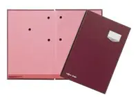 PAGNA Unterschriftenmappe de Luxe 24202-01 20Fächer Pappe rot