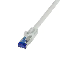 LogiLink Professional Ultraflex - Patch-Kabel - RJ-45 (M) zu RJ-45 (M) - 1.5 m - 6 mm - S/FTP - CAT 7 (Kabel) / CAT 6a (Anschlüsse) - halogenfrei, geformt, ohne Haken - Grau, RAL 7035