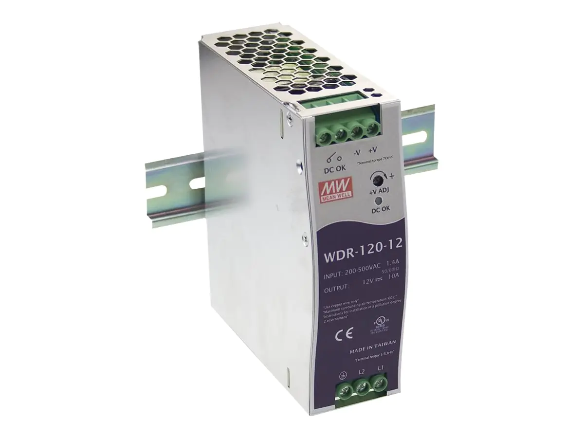 Meanwell Mean Well WDR-120 Series WDR-120-24 - Netzteil (DIN-Schienenmontage möglich)