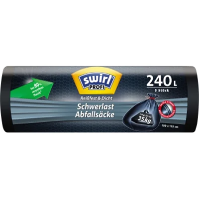 Swirl Schwerlast-Abfallsack 215751 240l 5St. Swirl Schwerlast-Abfallsack 215751 240l 5St.
