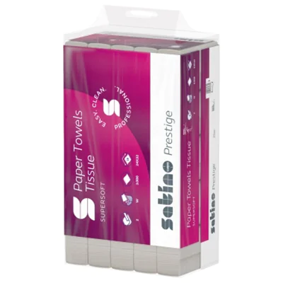 Satino Papierhandtuch prestige 24 x 32 cm (B x L) Zellstoff hochweiß 25 x 120 Bl./Pack. Satino Papierhandtuch prestige 24 x 32 cm (B x L) Zellstoff hochweiß 25 x 120 Bl./Pack.
