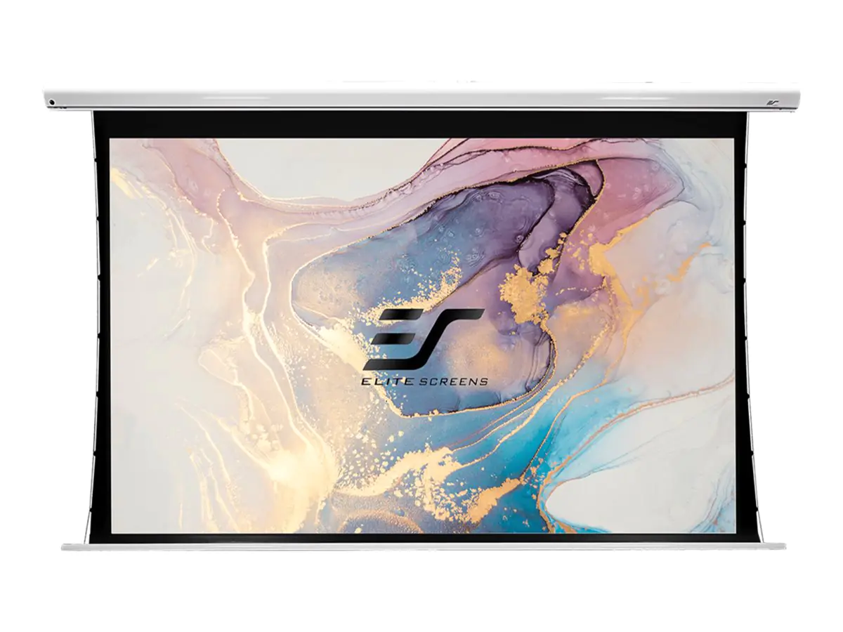 Elite Screens Saker Tab-Tension Series SKT110XHW-E12 - Leinwand - Deckenmontage möglich, geeignet für Wandmontage - motorisiert - 110 V - 279 cm (110")