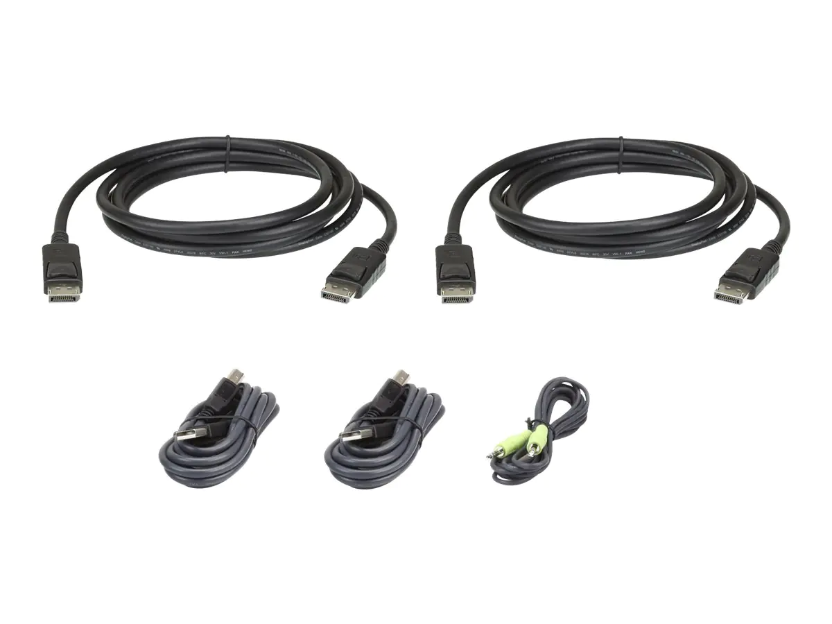ATEN 2L-7D02UDPX5 - Tastatur- / Video- / Maus- (KVM-) Kabelkit - TAA-konform - für ATEN CS1148DP4C