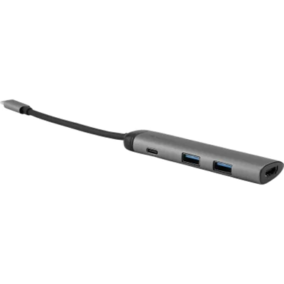 Verbatim USB-Hub USB-C silber/grau