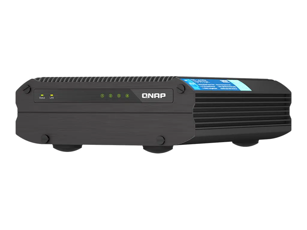 QNAP TS-i410X - NAS-Server - 4 Schächte - SATA 6Gb/s - RAID JBOD, RAID 0, 1, 5, 6, 10 - RAM 8 GB - 10 Gigabit Ethernet - iSCSI Support