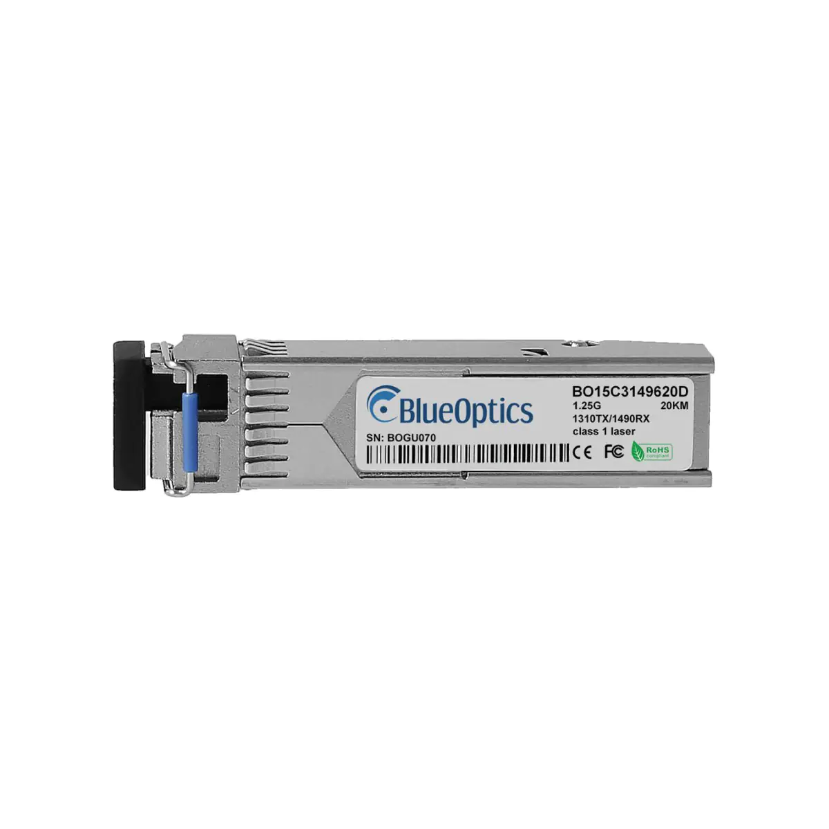 BlueOptics Planet SFP-BXU34-20KM BlueOptics BO15C3149620D SFP Transceiver, LC-Simplex,