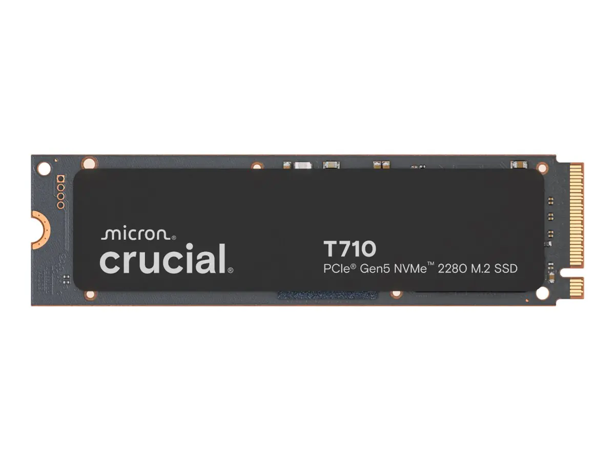 Crucial T710 - SSD - verschlüsselt - 4 TB - intern - M.2 2280 - PCI Express 5.0 (NVMe) CT4000T710SSD8