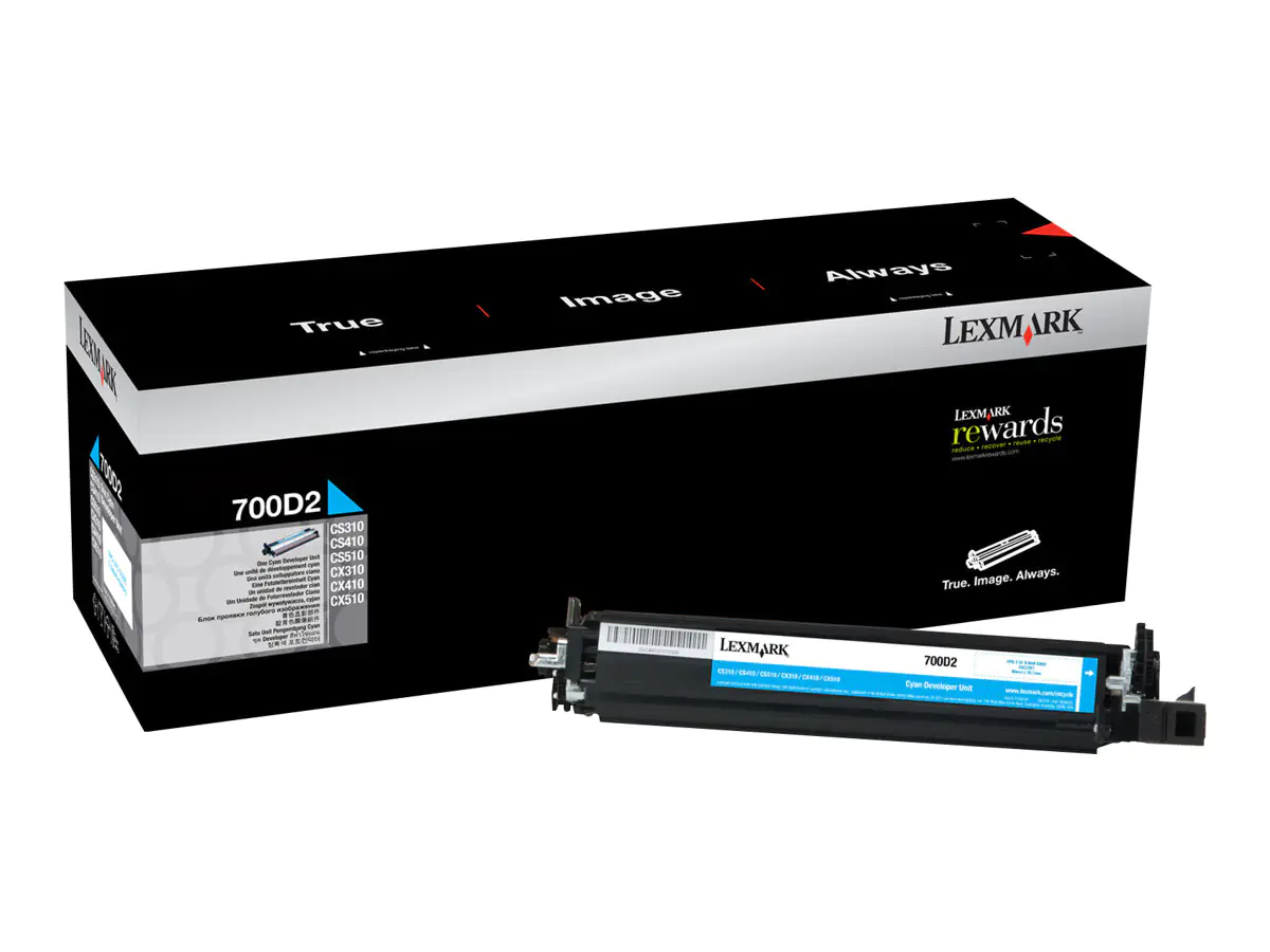 Lexmark 700D2 - Cyan - Original - Entwickler-Kit LCCP - für Lexmark C2132, CS310, CS317, CS417, CS517, CX317, CX410, CX417, CX510, CX517, XC2130