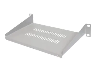 Intellinet 10" Cantilever Shelf, 1U, Shelf Depth 150mm, Vented, Max 25kg, Grey, Three Year Warranty - Rack - Regal - Grau, RAL 7035 - 1U - 25.4 cm (10")