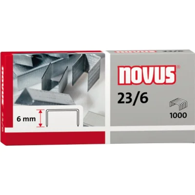 NOVUS Heftklammer 23/6 042-0039 verzinkt 1.000 St./Pack. NOVUS Heftklammer 23/6 042-0039 verzinkt 1.000 St./Pack.