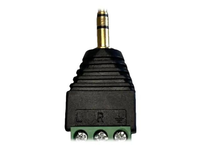 Gude - Adapter für Remotesteuerung - Mini-Stecker (M) zu 3-polige Schraubklemme - für Gude Expert Power Sequencer 8112-1, 8112-2, 8112-3, 8112-4